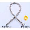 M8 M10 Hose Bathroom Floor Standing Hot And Cold Faucet Bathtub Faucet Inlet Pipe