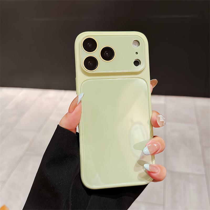 Fashionable Liquid Glass Case with Lens Film for Apple 17 Pro Max