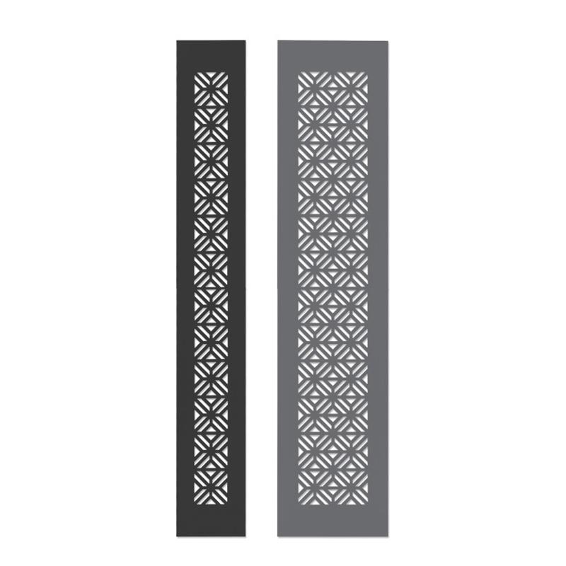 Aluminum Alloy Vents Cover Rectangle 50/80Mm Wide 300Mm Length Air Vent Decor Louver Breathable Mesh Ventilator Grille Cover