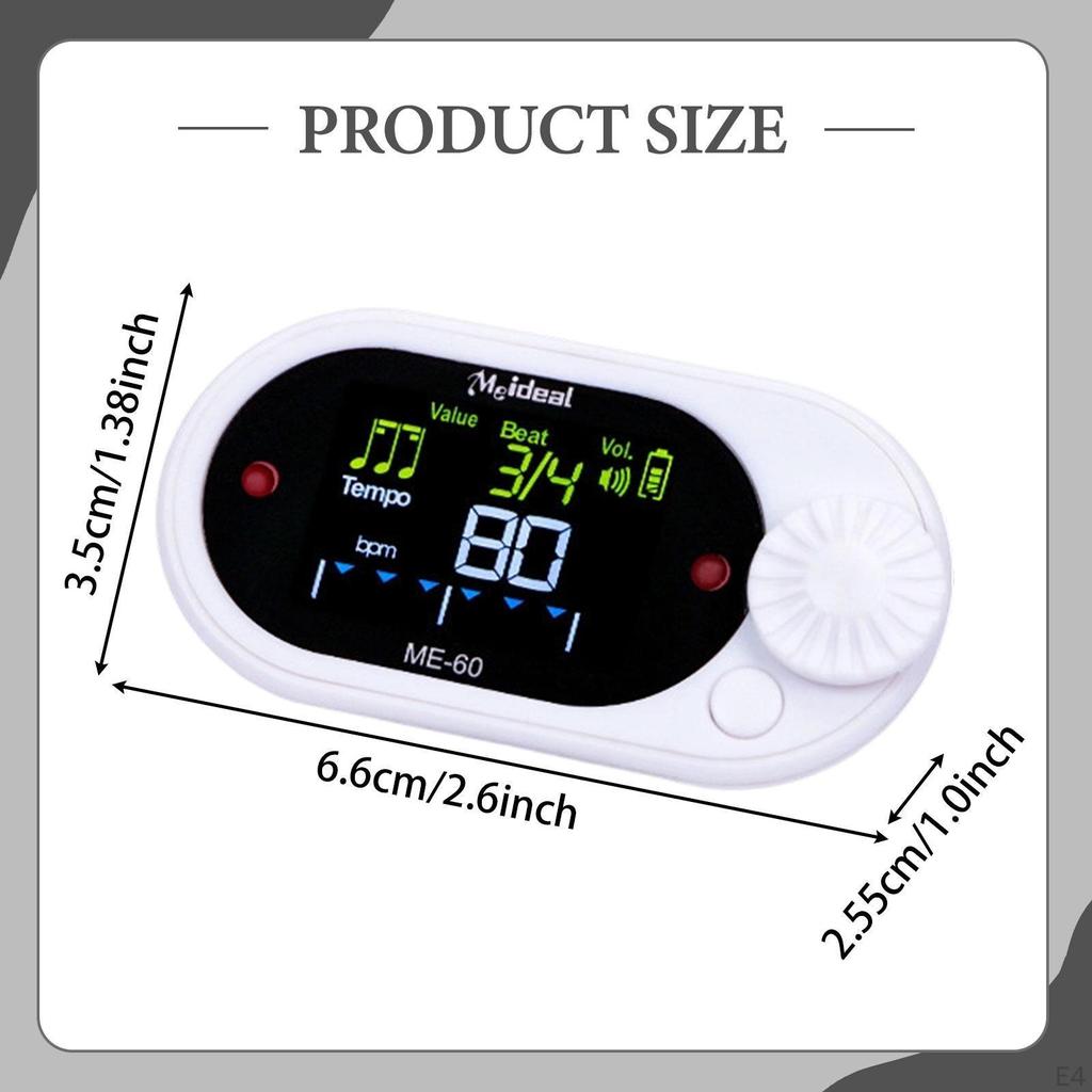 Digital Metronome Tone Generator, Sturdy, Professional And Compact Electronic with Tuning