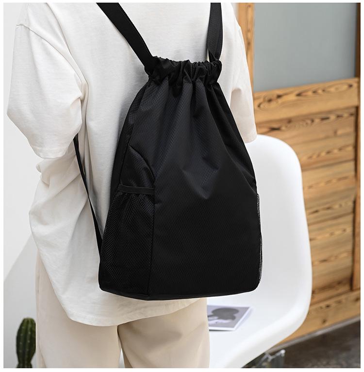 Custom Logo Drawstring Backpack: Gym, School, Tutoring & Shopping Bag