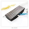 Genuine leather round pen case for women and pencil leather pen writing pencil pen metallic silver men, case, holder, compact, cowhide, thin, slim,