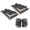 2Pc's Desktop Speaker Stand Enhance Spatial Sound Effects And Shock Absorption For Tabletop Audio Support Or Computer Speaker