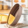 Kohlenstoffstahl Oval geformte Toastform Käsekuchenform Brotform Kuchenform Backwerkzeug Kastenform