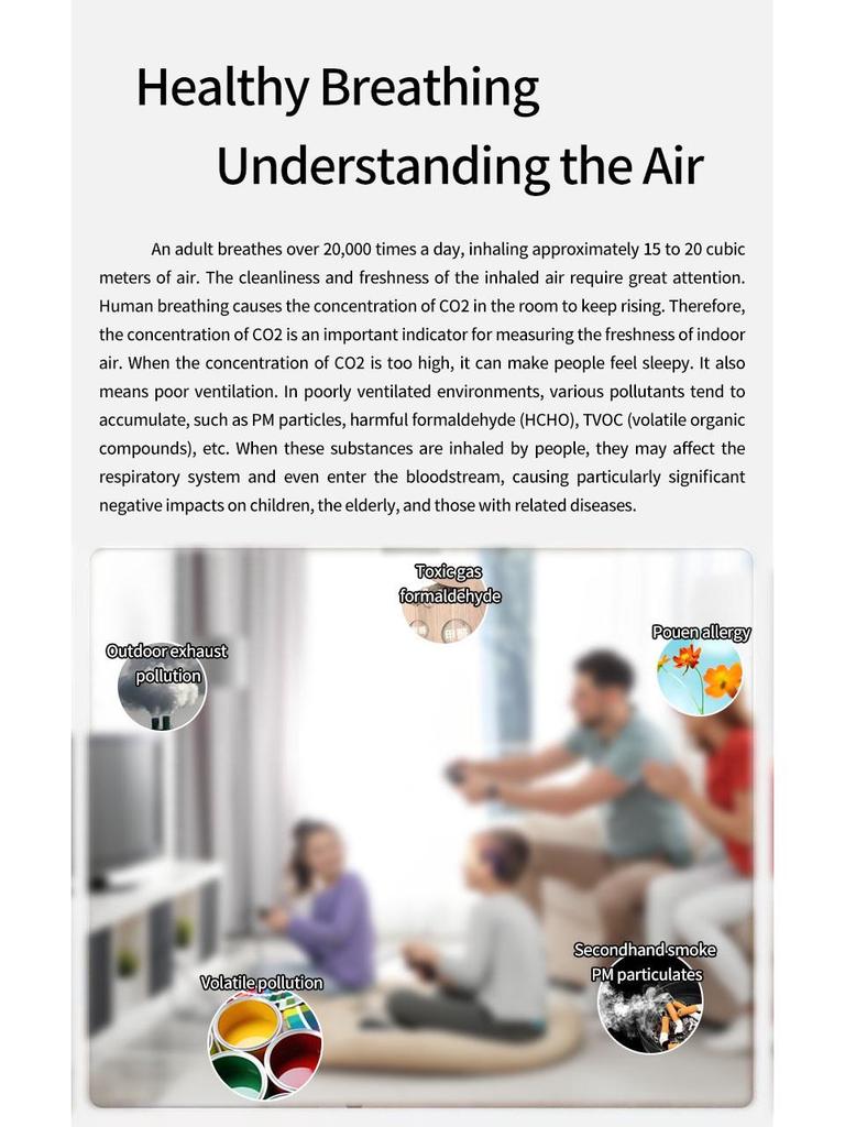 Smart Air Quality Detector: Formaldehyde, CO2, and TVOC Sensor
