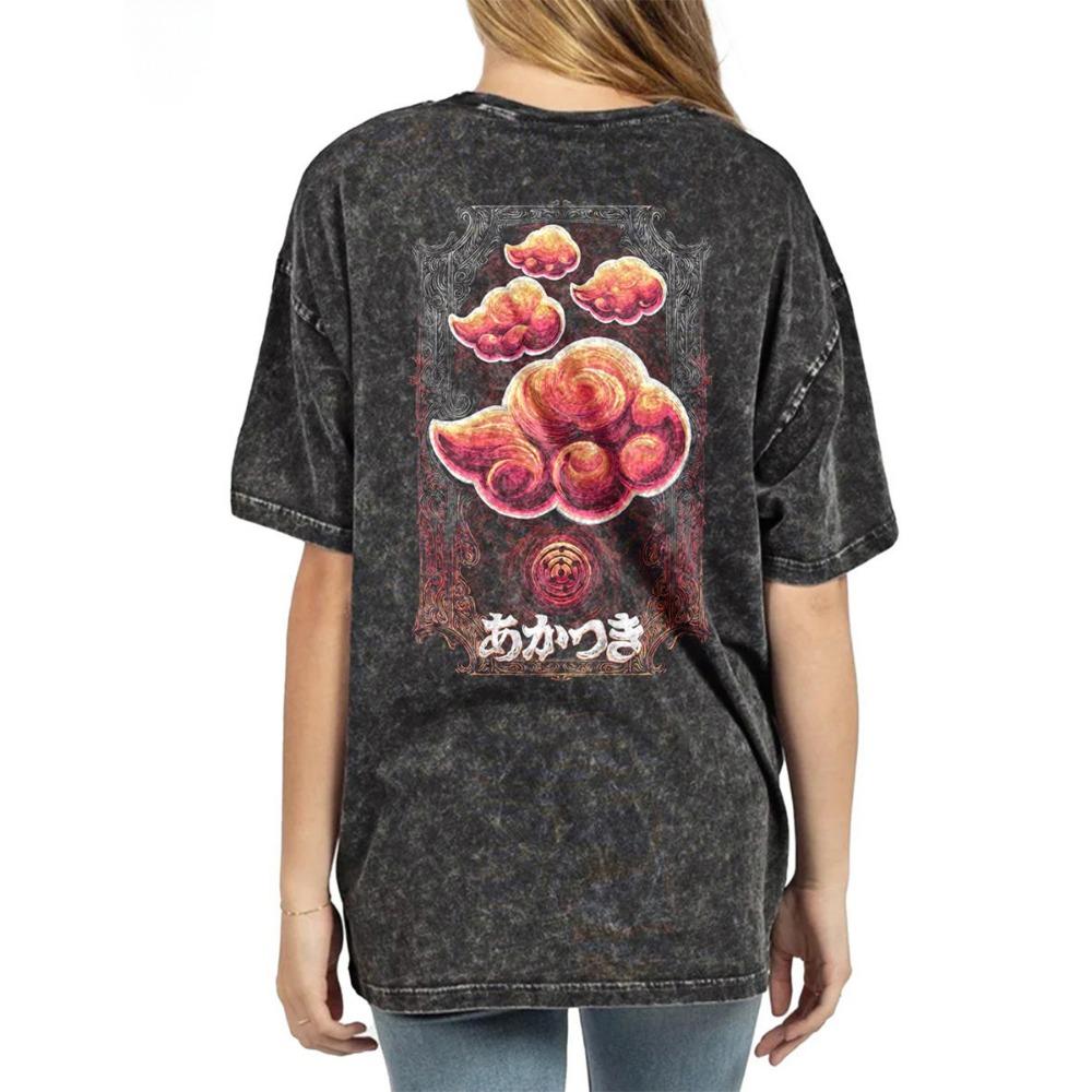 Summer Retro Short Sleeve T-shirt Cartoon Print Fashion Casual Comfortable Breathable Short Sleeve T-shirt