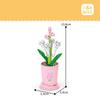 Hot Creative Small Building Block Flower Art Classic Brick Mini Potted Plant Gift For Girls Desk Decoration Simple Assembly Toys