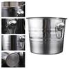 Ice Bucket Stainless Steel Bin for Cocktail Parties Chilling Beer Bottle