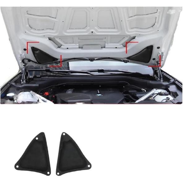 Car Hood Sound Insulation Acoustic Absorption Foam Compatible with BMW X3 G01 X4 G02 2018-2022 Heatproof Tool Decorative Accessories(Brown)