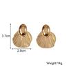 Exquisite Irregular Leaves Texture Flowers Dangle Earring for Earring Luxury Creative Polygonal Geometric Jewelry Girl Gift