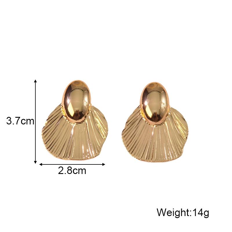 Exquisite Irregular Leaves Texture Flowers Dangle Earring for Earring Luxury Creative Polygonal Geometric Jewelry Girl Gift