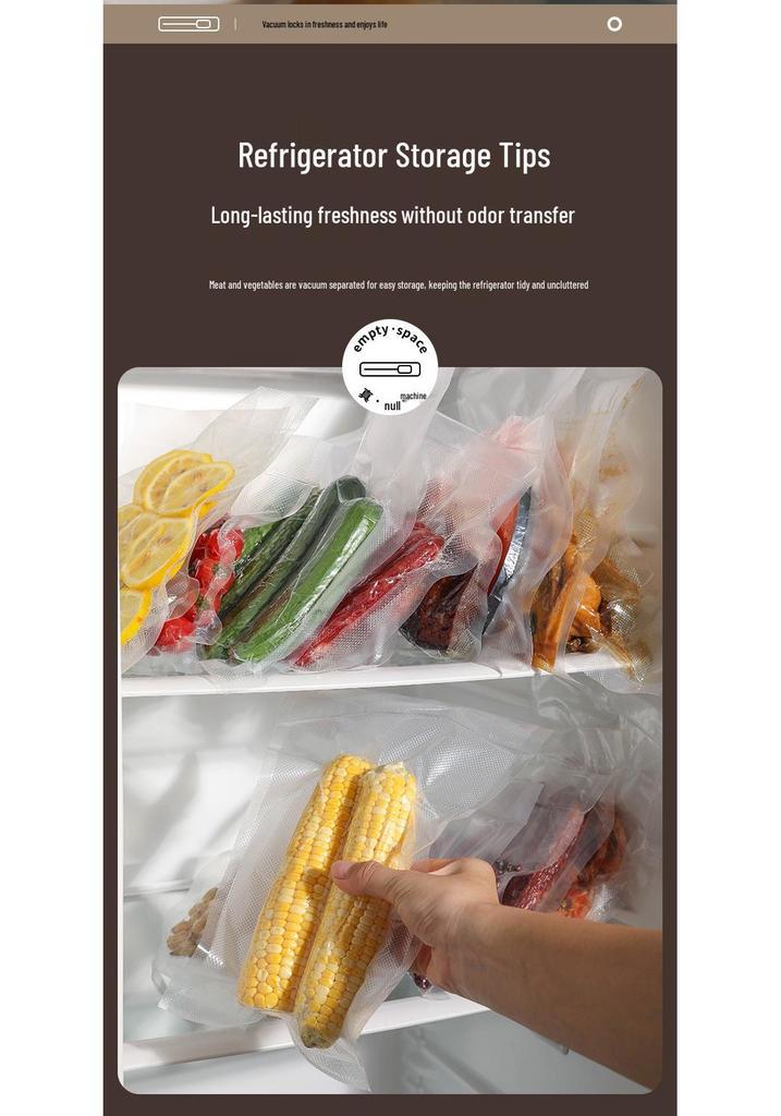 Automatic Vacuum Sealer for Kitchen Food Preservation - Seals Dry & Wet Foods