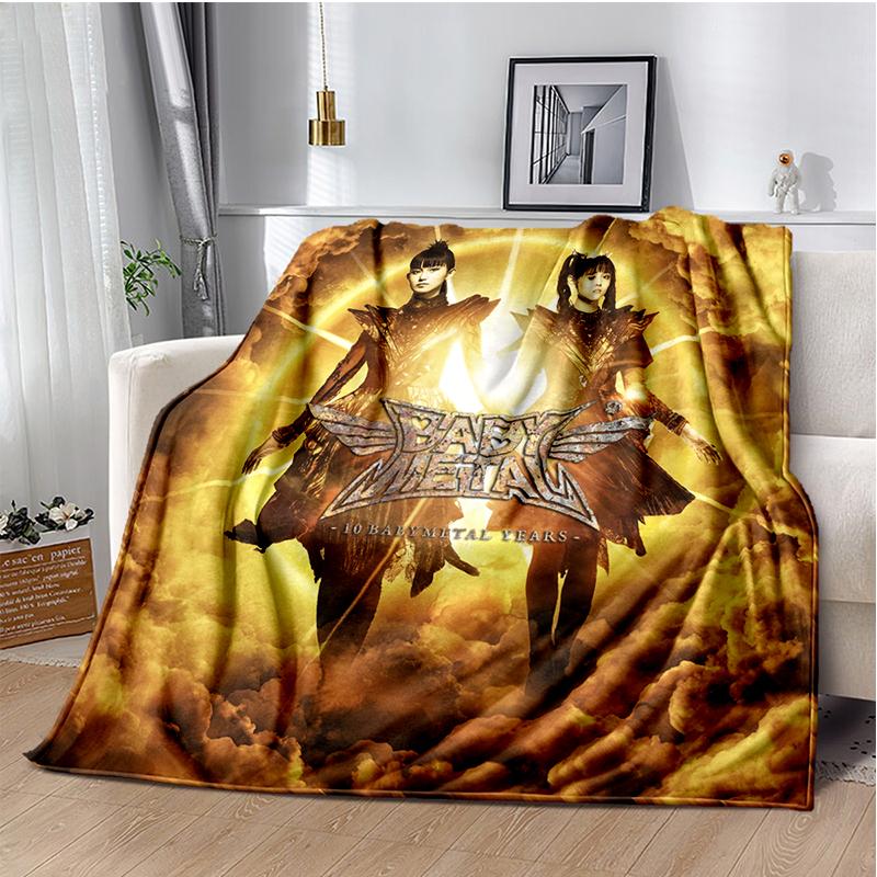 Pop Metal Band Throws Blanket for Kids Couch Sofa Travel Home Picnic Hiking Bed Beding Super Soft Flannel Blanket birthday gift