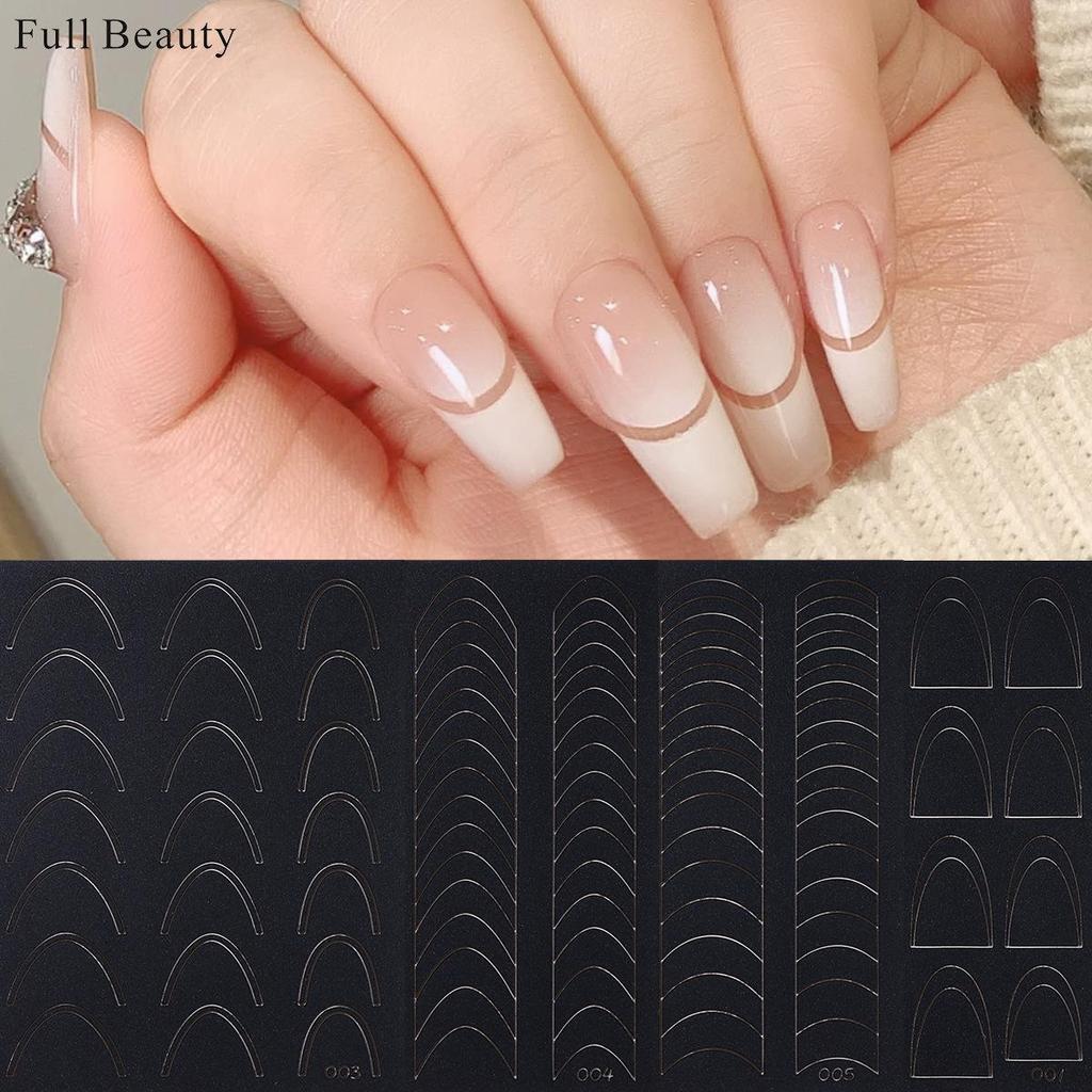 French Nail Sticker Schmetterling Herz Stern Design Klebefolie Slider Decals Nail Art Sticker Maniküre Dekorationen