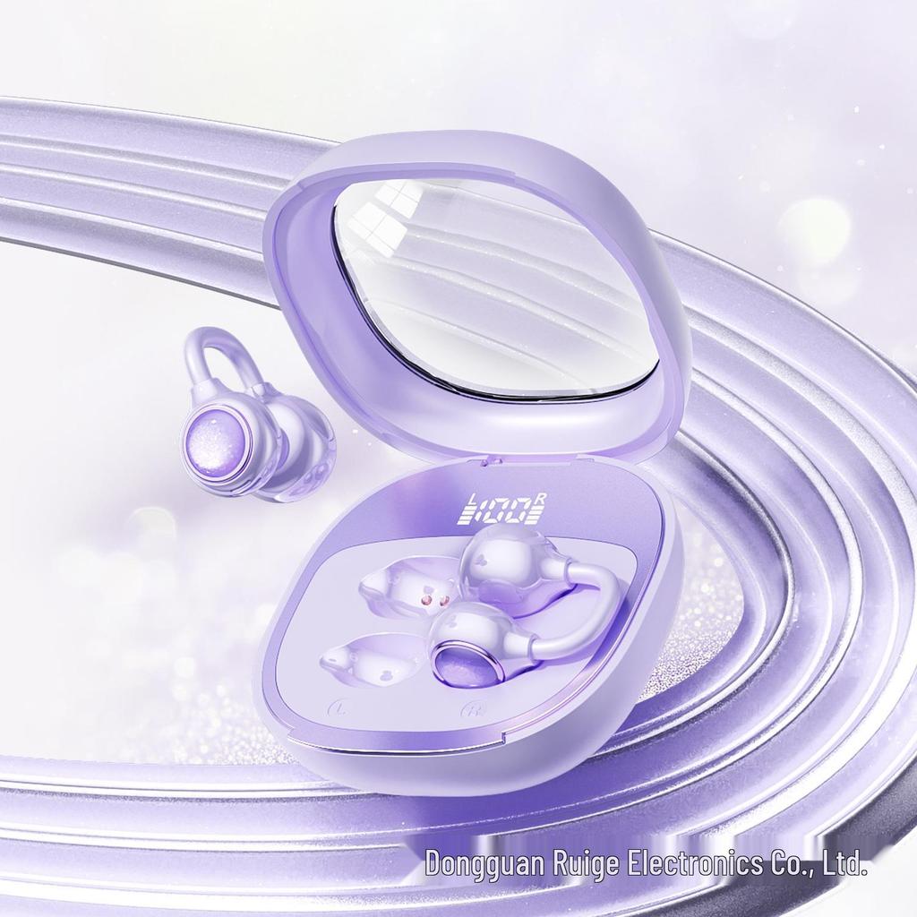 M163 Bluetooth Earbuds with Clip-on, Long Battery Life & High Sound Quality