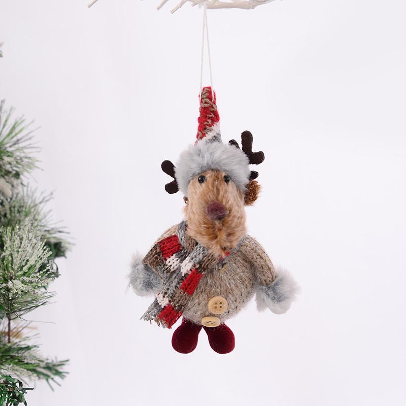 Weihnachten Santa Claus Schneemann Elch Puppe Anhänger Weihnachten Baum Hängende Ornamente Dekoration für Home 2025 Kinder Neue Jahr Geschenke