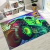 Tappeto Tappetino Decorativo per Tappeto da Arte per Auto da Corsa Giocattolo Hot Wheels a Fumetti per Camera da Letto Soggiorno Divano Casa Zerbino, Tappetino per Pavimento Grande Antiscivolo