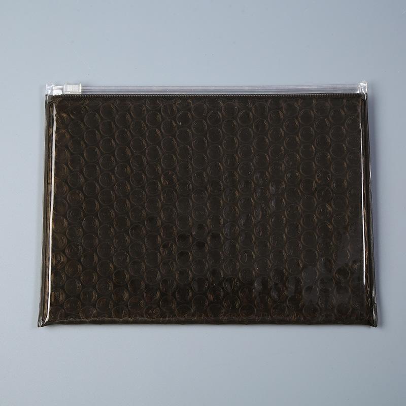 

PVC Bubble Cosmetic Storage Bag - Drop-Proof, Shockproof, Zipper Seal, Adhesive, Ideal for Gift Packaging 21*16cm
