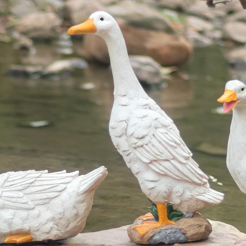 

LED Simulation Animal Grass Lamp FRP Resin Luminous Duck Lamp Swimming Pool / Park Pool Creative Modeling Landscape Lighting
