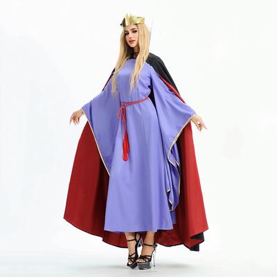 Halloween Kostüm für Erwachsene Schneewittchen Giftkönigin Spiegel Cosplay Kleid