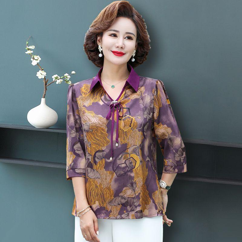 New Small Three Quarter Sleeve Fashionable Shirt Top Thin and Breathable