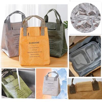 Isolierte Lunchtasche mit großem Fassungsvermögen, Thermische Bento-Tasche mit Aluminiumfolie für die Arbeit & Essenslieferung