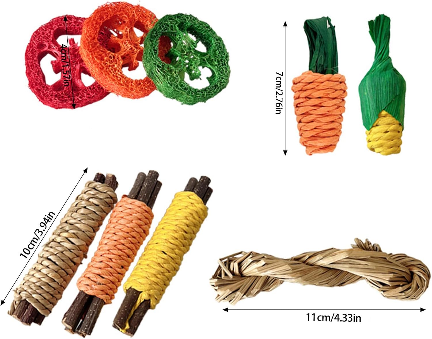 

Набор жевательных палочек из натурального дерева, 9 штук для хомяков, безопасные прорезывающиеся жевательные палочки, игрушка, игрушка для развлечения в клетке для мелких животных