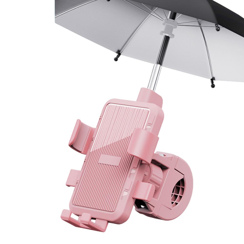 

Зажим для крепления телефона на руль мотоцикла, инновационный держатель для сотового телефона с вращением на 360 градусов, водонепроницаемые подставки для сотовых телефонов, надежное крепление для телефона розовый