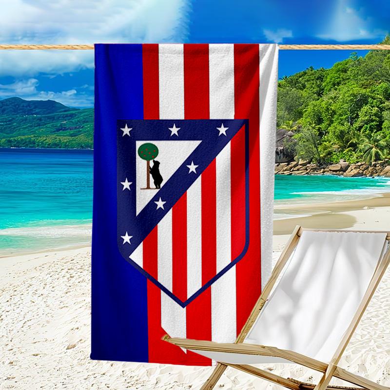 1pc Football Team (74) Beach Towel, Beach and Seaside Swimming Pool Equipment, Fashion Pattern, Rectangular, Travel Essentials