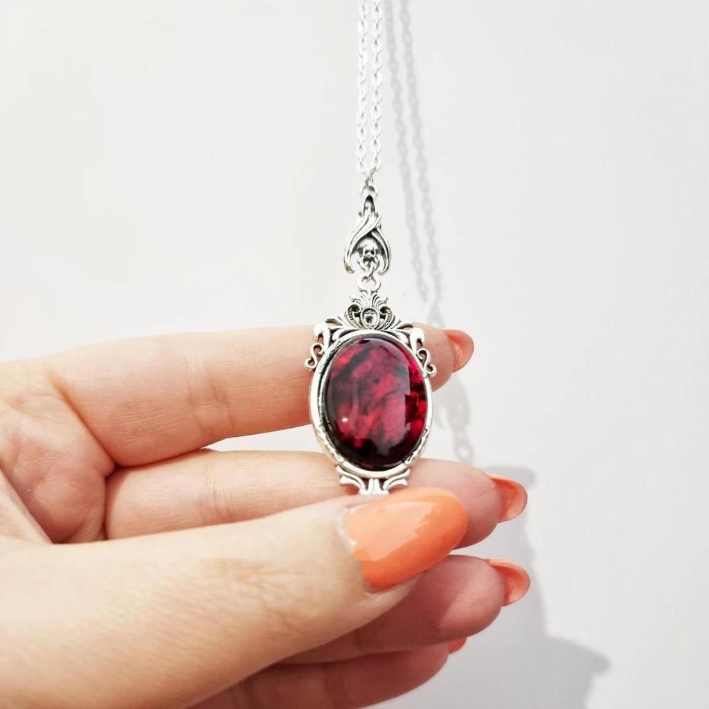 Collana Ciondolo Gotica da Vampiro con Motivo Pipistrello per Donne Accessori Moda
