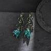 Exquisite Leaf-shaped Fashion Earrings  Forest-style Sweettrendy Earrings  Super Sparkling Elegant Earrings