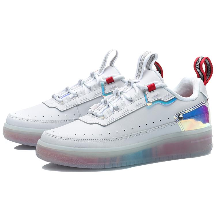 new LiNing CF Anti Slip Wear Resistant Low Top Skateboard Shoes Women's Red White