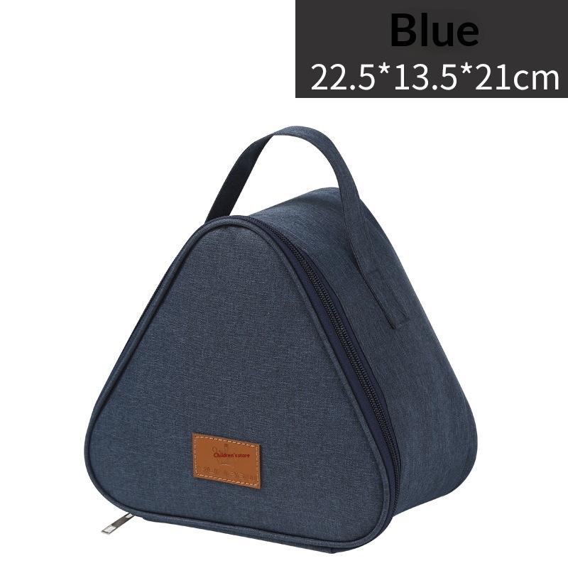 Portable Triangle Insulation Lunch Bag For Rice Vegetable Roll Milk Sandwich Egg Breakfast - Keep Food Warm Cool