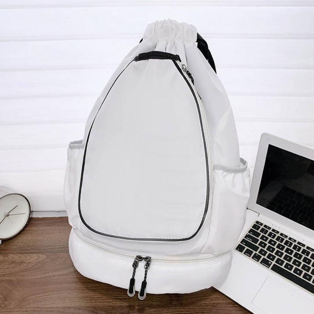 2 Rackets Tennis Racket Backpack Large Capacity with Shoes Pocket Gym Pack Casual Adjustable Strap Basketball Backpack Bag