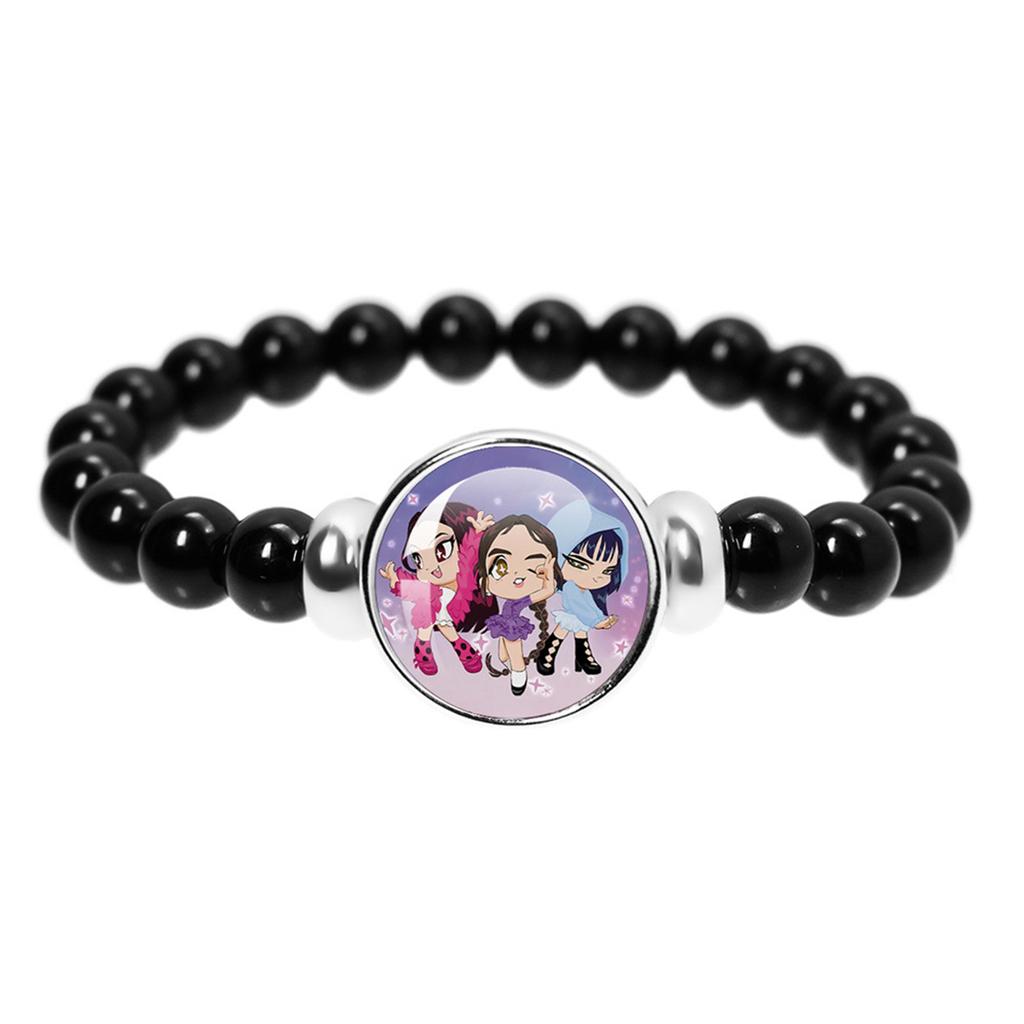 Fashionable Girl Group  Bracelet Beaded Wristband, Dome Badge Bracelet Suitable For Fan Gifts Men And Women Couple Jewelry Gift Accessories