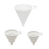 3Pcs Silicone Funnel Set Collapsible Kitchen Funnels Large Medium Small Funnels for Liquid Transfer Heat Resistant Bottling Kitchen Gadgets
