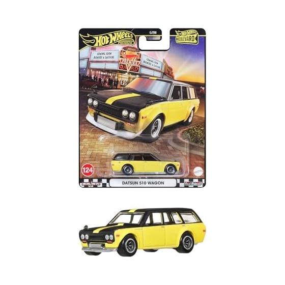 Hot Wheels Boulevard Datsun 510 Универсал Машинка Игрушка Мини Автомобиль 3+ лет Желтый JBL21