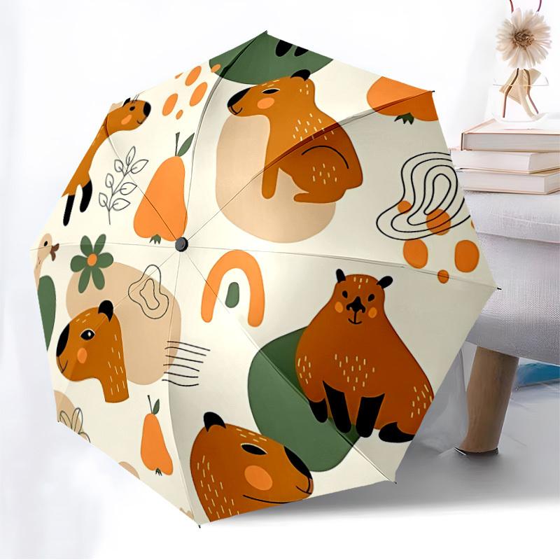 1pc Capybara, Nature Automatic Open/Close Umbrella, Formal Events - Ideal Gift for Family or Friends, Outdoor Accessory Yy251211108