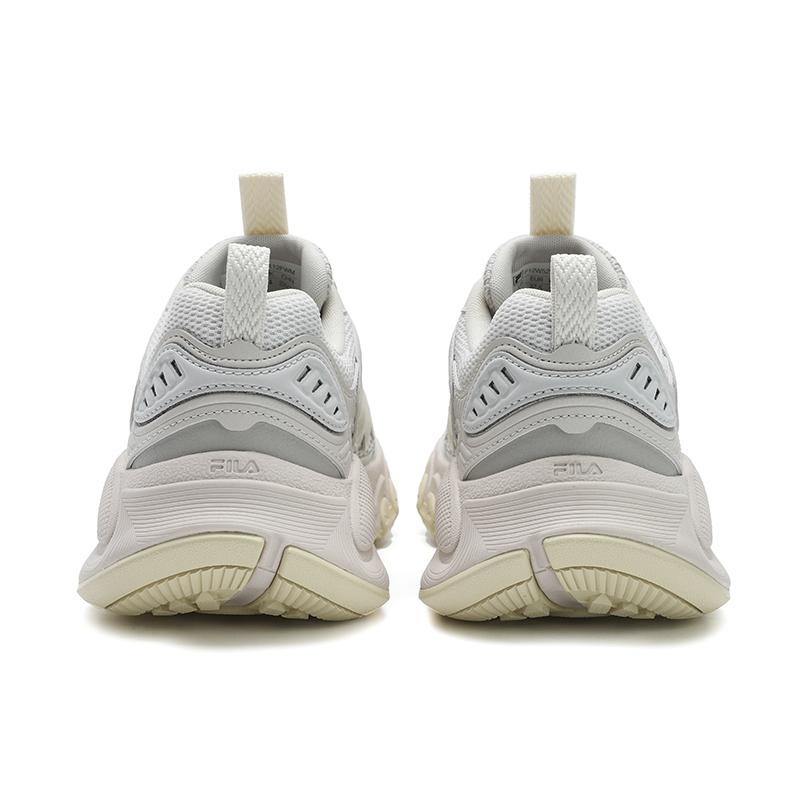 FILA TRUFFLE Textile, Synthetic Leather Height Increasing Low top Chunky Sneakers Women's White Gray F12W521112FWM