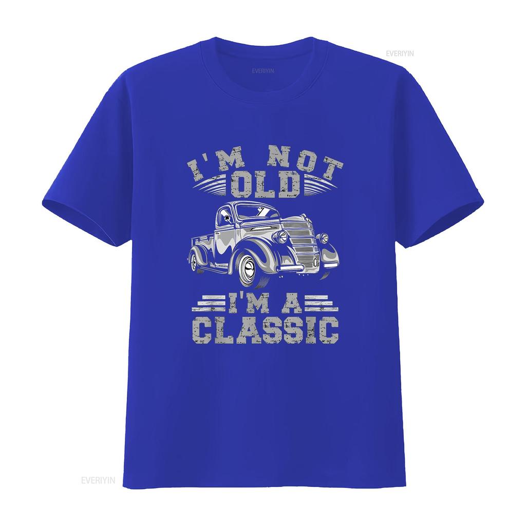 Ich bin Nicht Alt Klassisches T-Shirt vintage gewaschen Lässig Streetwear Vielseitig Unisex Weich Bequem Mann Mode Grafik Atmungsaktiv