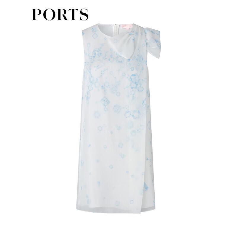 PORTS Women's Spring/Summer Bowknot Midi Dress