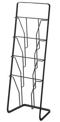Yamazaki Industries 6513 Magazine Stand, 4 Tiers, Black, Approx. W25 X D18 X H71 Cm Tower Tower Magazine Rack