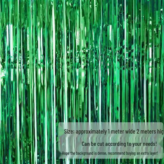 

Colorful Tinsel Fringe Curtain: Christmas, New Year, Birthday & Wedding Background Decoration