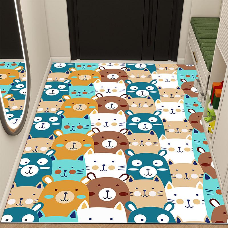 

Коврик из ПВХ для входной двери, нескользящий коврик для ног в прихожую, бытовое ПВХ-ковровое покрытие для входной двери 60*90cm