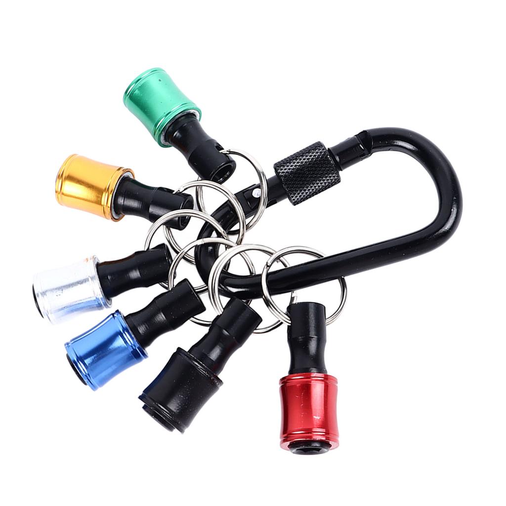 Keychain Drill Screw Adapter 1/4in Hex Shank Screwdriver Bit Holder Portable Fast Change Extension Rod Bar