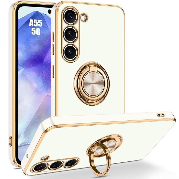 Case - Samsung - Galaxy A55 5G - Shockproof - 360° Rotating Stand - White