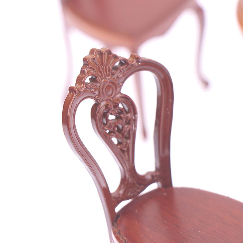 1/12 Wood Dollhouse Miniature Wooden Furniture Miniature Round Stool/Table