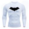 Clothing Fitness Compression Running T-Shirt Men Tops Bat Printing T Shirts Men Quick-Drying Gym Sportswear Jersey Tee For Male