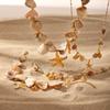 Handmade Look Stainless Steel Marine Jewelry Adjustable Length Starfish Shell Necklace/Bracelet Summer Fashion Gift