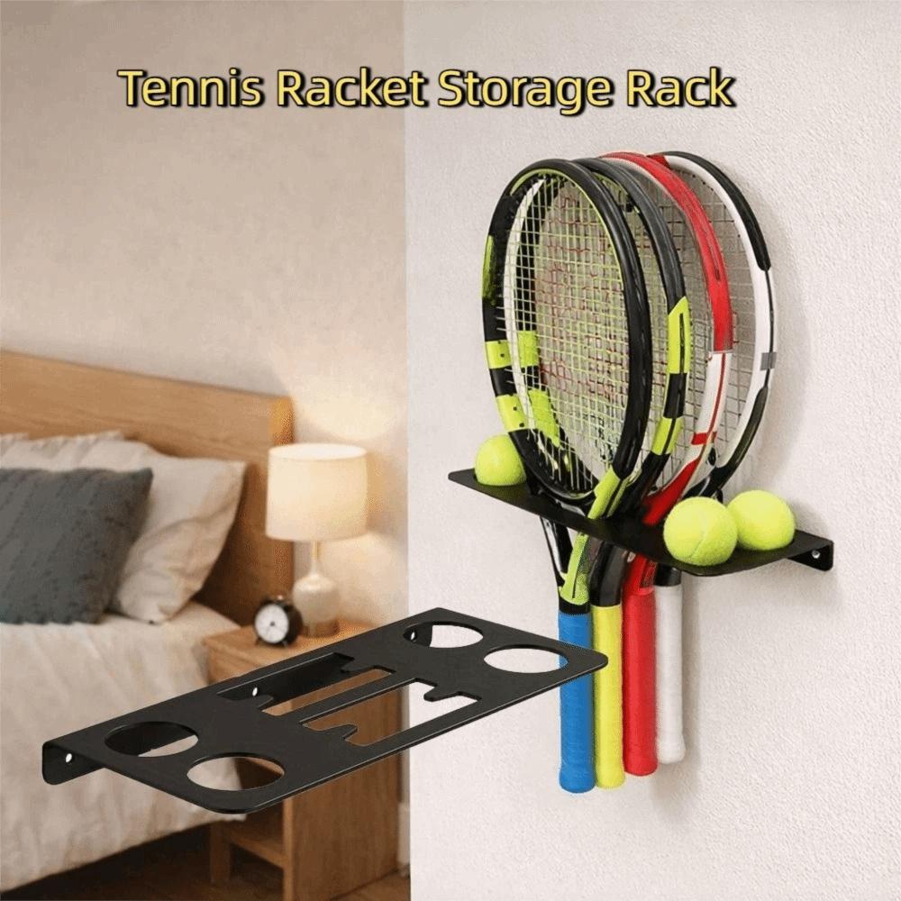 Large Capacity Tennis Racket Storage Rack Space Saving Tennis Racket Display Rack School